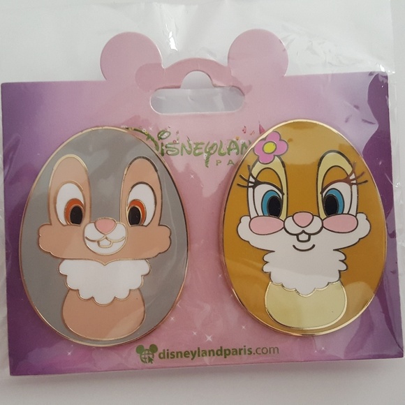 Disney Accessories - Disney Paris Easter Eggs Thumper Miss Bunny Pin